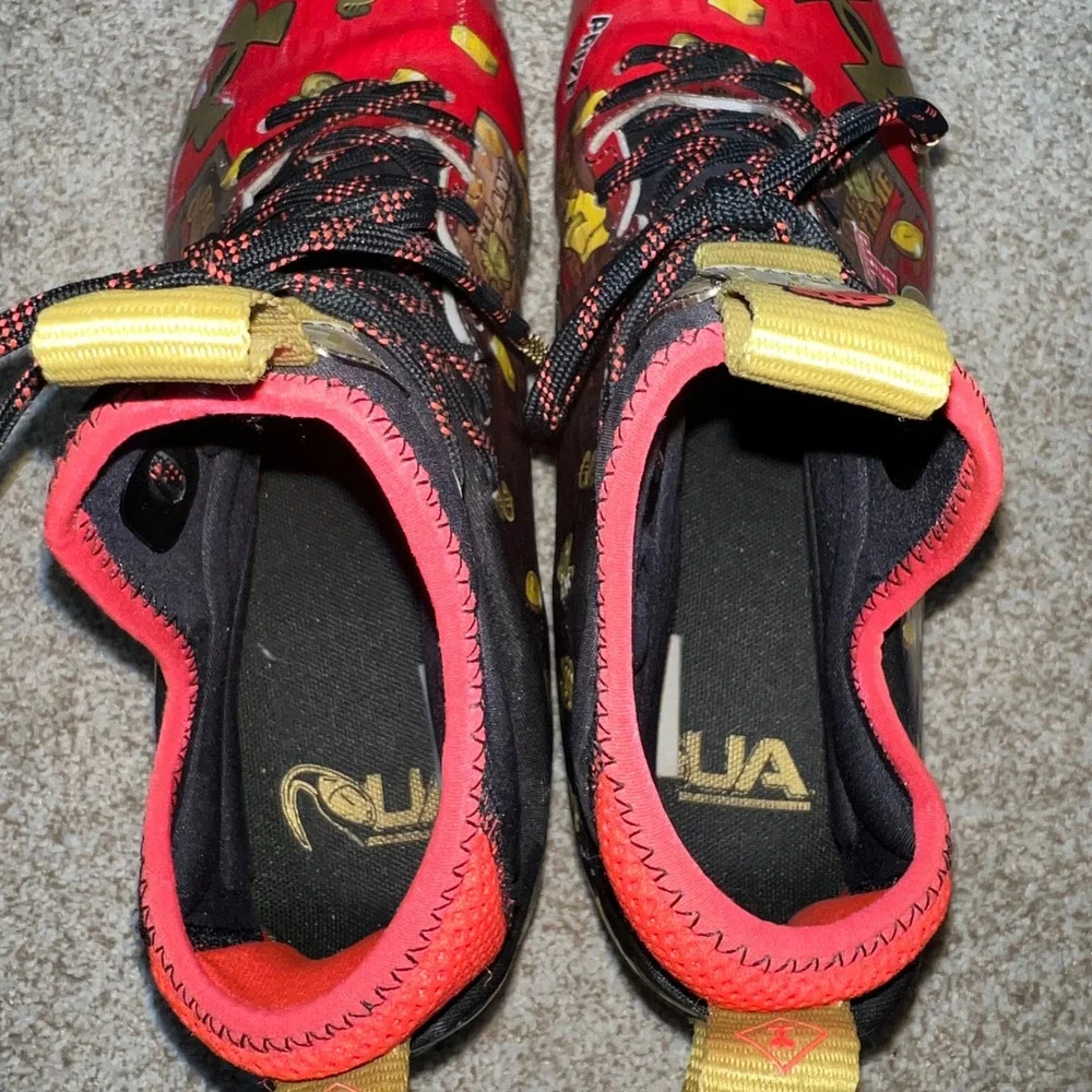 Under‎ Armour Spotlight MC LE Jackpot Football Cleats Men's Size 10.5 Red Gold